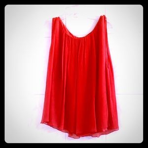 Alice + Olivia Gathered Silk Tank